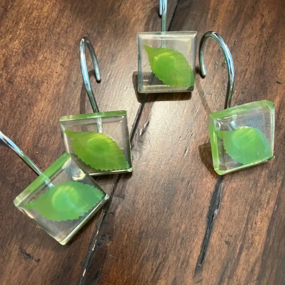 Botanical Shower Curtain Hangars- Set of 11 - Picture 2 of 4